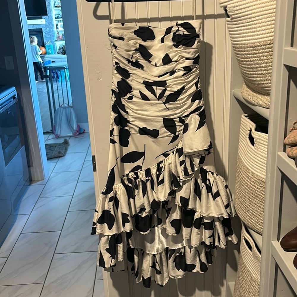 Strapless White House Black Market dress